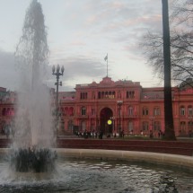 Casa Rosada (pink house), the residence of the President of Argentina